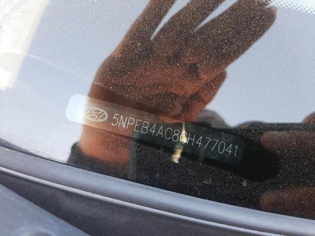 Photo 10 from auction – 2012 HYUNDAI SONATA GLS with VIN 5NPEB4AC8CH477041