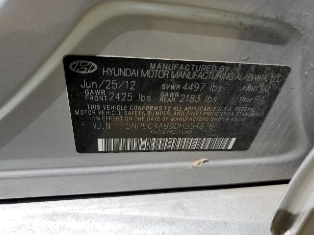 Photo 10 from auction – 2013 HYUNDAI SONATA SE with VIN 5NPEC4AB9DH554876