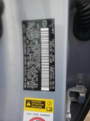 Photo 10 from auction – 2010 LEXUS HS 250H with VIN JTHBB1BA2A2020141