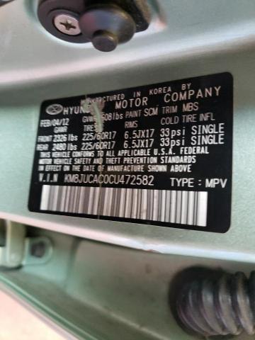 Photo 10 from auction – 2012 HYUNDAI TUCSON GLS with VIN KM8JUCAC0CU472582