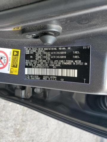 Photo 10 from auction – 2017 TOYOTA HIGHLANDER with VIN 5TDJZRFH5HS375791