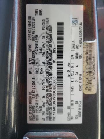 Photo 10 from auction – 2013 FORD ESCAPE TIT with VIN 1FMCU9J95DUB83005