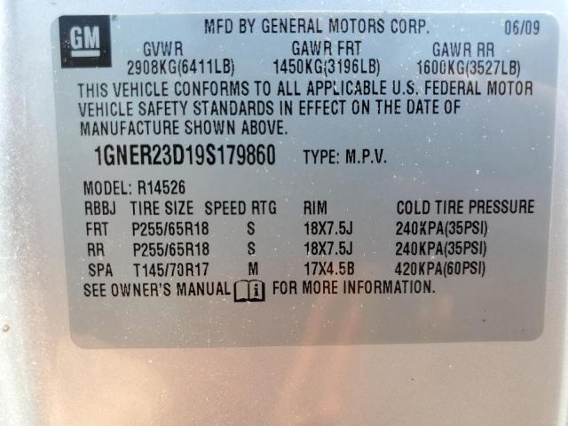Photo 10 from auction – 2009 CHEVROLET TRAVERSE L with VIN 1GNER23D19S179860