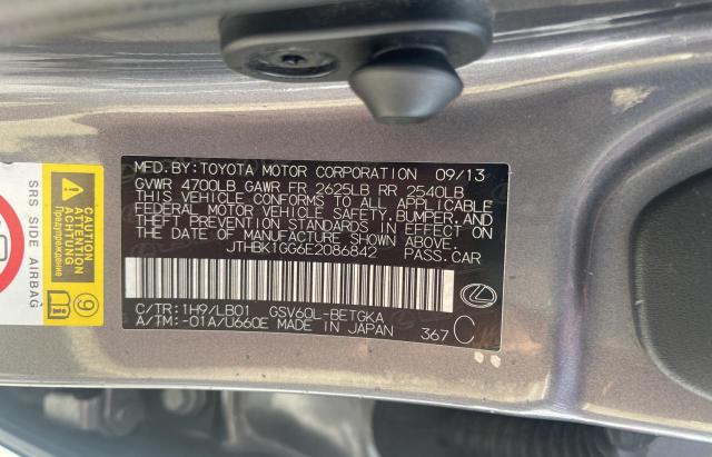 Photo 10 from auction – 2014 LEXUS ES 350 with VIN JTHBK1GG6E2086842
