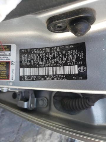 Photo 10 from auction – 2016 TOYOTA CAMRY LE with VIN 4T1BF1FK2GU247802