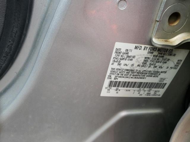 Photo 10 from auction – 2012 FORD EDGE LIMIT with VIN 2FMDK3KC4CBA09061