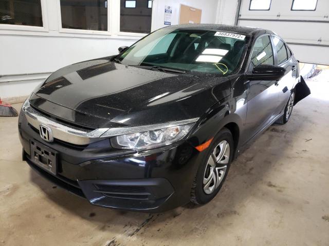 Photo 2 from auction – 2017 HONDA CIVIC LX with VIN 19XFC2F57HE016179
