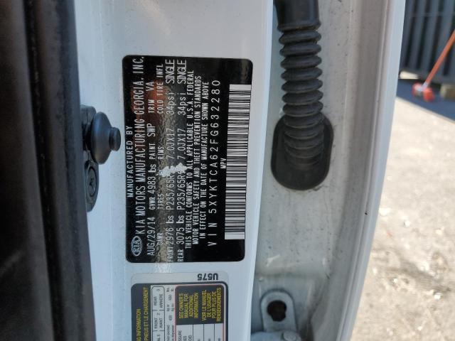 Photo 10 from auction – 2015 KIA SORENTO LX with VIN 5XYKTCA62FG632280