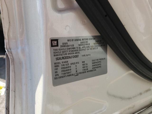 Photo 10 from auction – 2010 BUICK ENCLAVE CX with VIN 5GALRCED3AJ124387