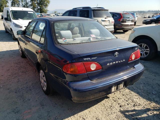 Photo 3 from auction – 2001 TOYOTA COROLLA CE with VIN 1NXBR12E01Z501621