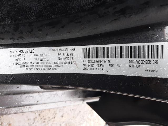 Photo 10 from auction – 2016 CHRYSLER 200 LIMITE with VIN 1C3CCCAB0GN180149