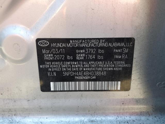Photo 10 from auction – 2011 HYUNDAI ELANTRA GL with VIN 5NPDH4AE4BH038848