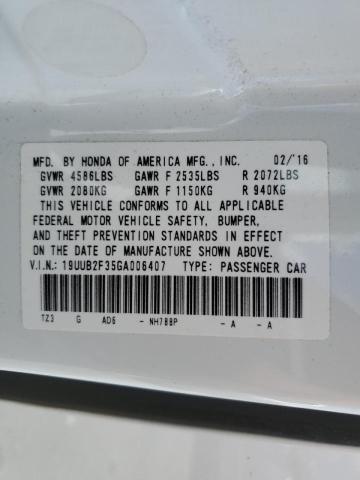 Photo 10 from auction – 2016 ACURA TLX with VIN 19UUB2F35GA006407