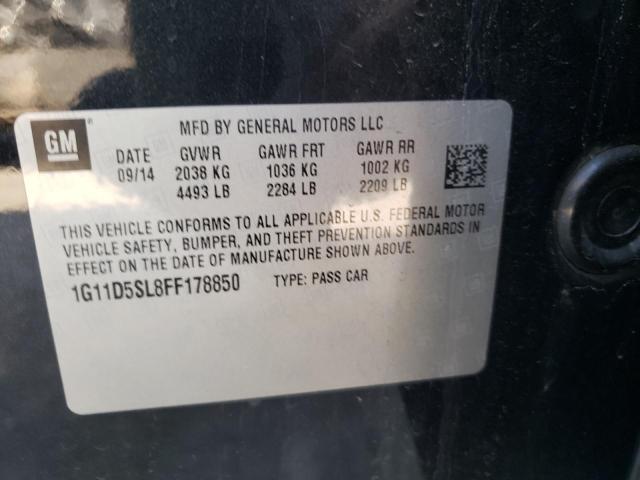 Photo 10 from auction – 2015 CHEVROLET MALIBU 2LT with VIN 1G11D5SL8FF178850