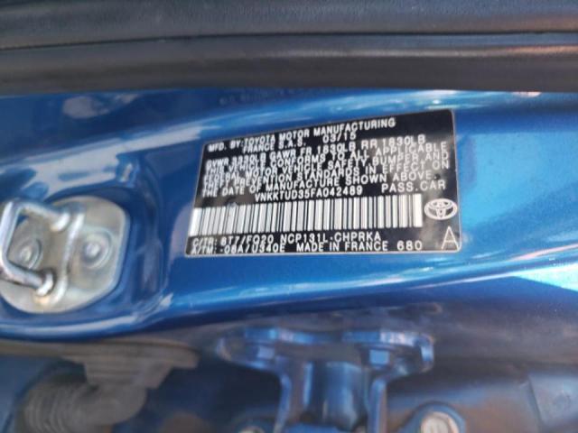 Photo 10 from auction – 2015 TOYOTA YARIS with VIN VNKKTUD35FA042489