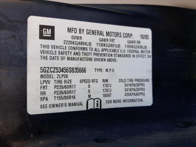 Photo 10 from auction – 2006 SATURN VUE with VIN 5GZCZ53456S835666