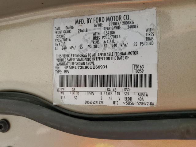 Foto 10 de la subasta – 2006 FORD EXPLORER X con VIN 1FMEU73E96UB66931