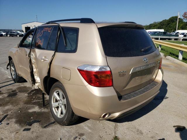 Photo 3 from auction – 2008 TOYOTA HIGHLANDER with VIN JTEDS41A782058810