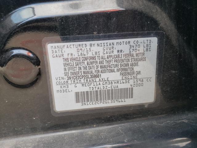 Photo 10 from auction – 2016 NISSAN VERSA NOTE with VIN 3N1CE2CP2GL359661
