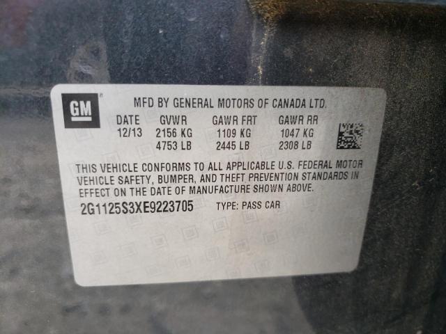 Photo 10 from auction – 2014 CHEVROLET IMPALA LT with VIN 2G1125S3XE9223705