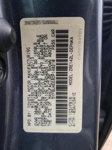 Photo 10 from auction – 2013 TOYOTA COROLLA BA with VIN 5YFBU4EE8DP148210