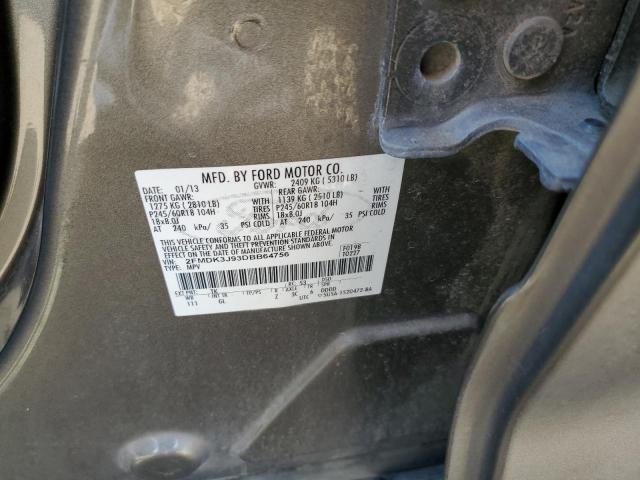 Photo 10 from auction – 2013 FORD EDGE SEL with VIN 2FMDK3J93DBB64756