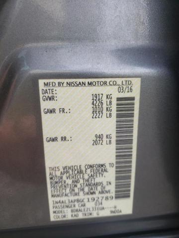 Photo 10 from auction – 2016 NISSAN ALTIMA 2.5 with VIN 1N4AL3AP8GC192789