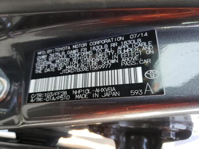 Photo 10 from auction – 2014 TOYOTA PRIUS C with VIN JTDKDTB3XE1569977
