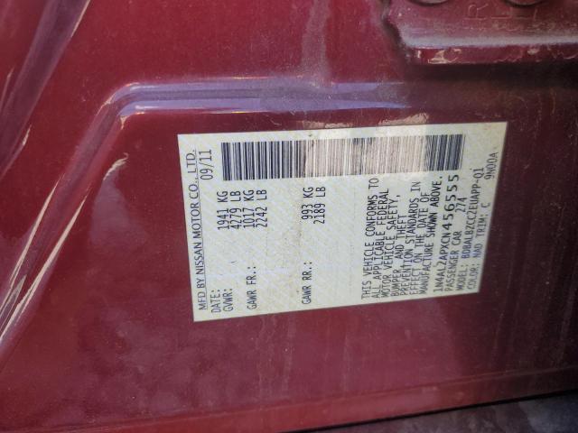 Photo 10 from auction – 2012 NISSAN ALTIMA BAS with VIN 1N4AL2APXCN456555
