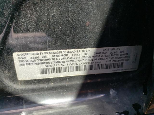 Photo 10 from auction – 2009 VOLKSWAGEN JETTA SE with VIN 3VWRM71K89M164544