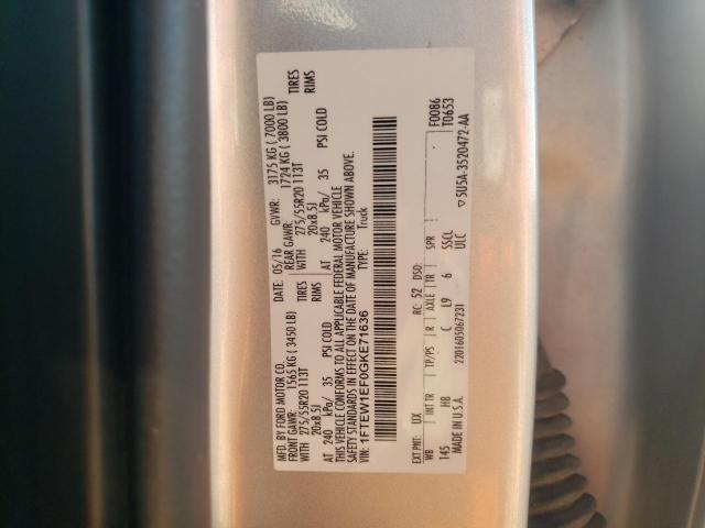 Photo 10 from auction – 2016 FORD F150 SUPER with VIN 1FTEW1EF0GKE71636