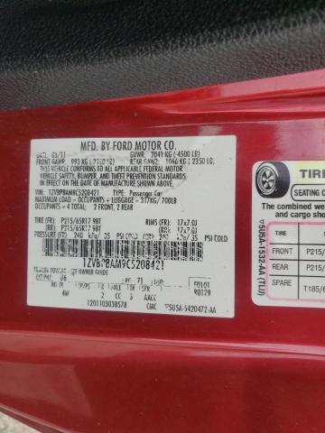 Photo 10 from auction – 2012 FORD MUSTANG with VIN 1ZVBP8AM9C5208421