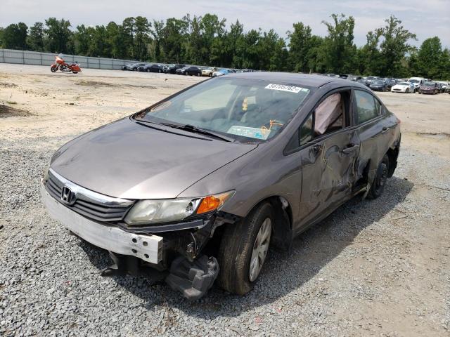 Photo 2 from auction – 2012 HONDA CIVIC LX with VIN 19XFB2F53CE110166
