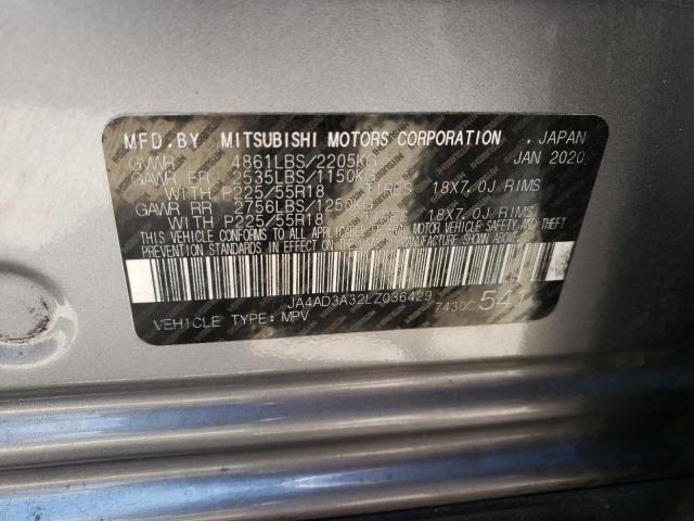 Photo 10 from auction – 2020 MITSUBISHI OUTLANDER with VIN JA4AD3A32LZ036429