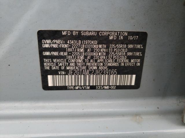 Photo 10 from auction – 2018 SUBARU CROSSTREK with VIN JF2GTAMC2JH239165