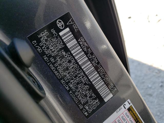 Photo 10 from auction – 2012 TOYOTA COROLLA BA with VIN JTDBU4EE1C9180372