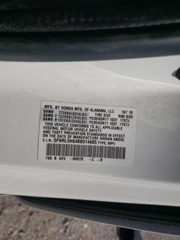 Photo 10 from auction – 2011 HONDA ODYSSEY EX with VIN 5FNRL5H64BB014685