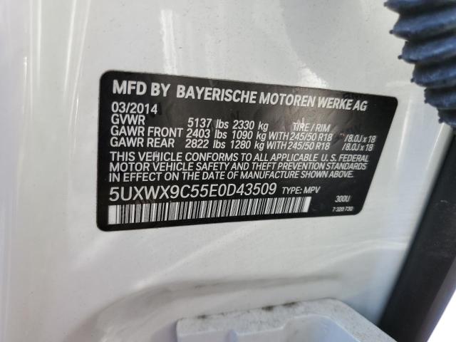 Photo 10 from auction – 2014 BMW X3 XDRIVE2 with VIN 5UXWX9C55E0D43509