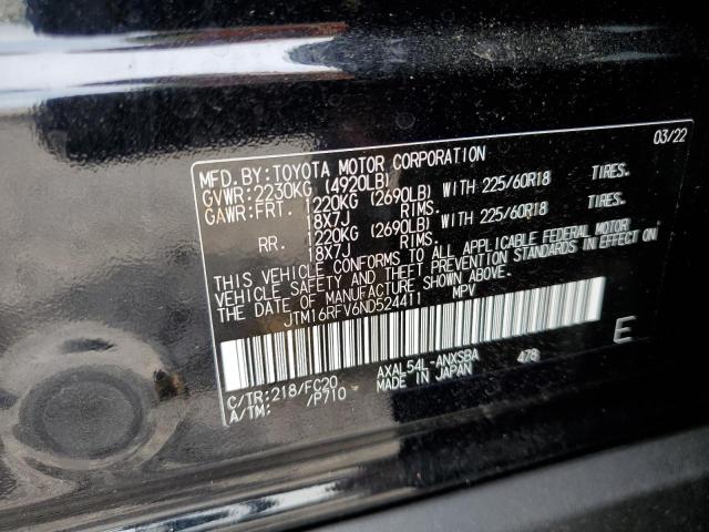 Photo 10 from auction – 2022 TOYOTA RAV4 SE with VIN JTM16RFV6ND524411