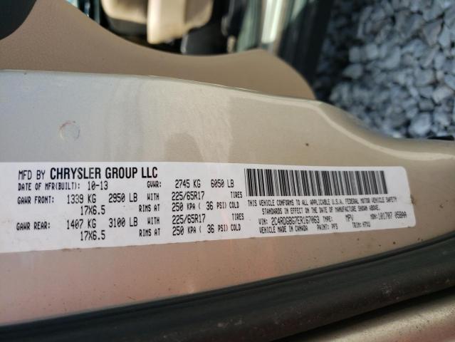 Photo 10 from auction – 2014 DODGE GRAND CARA with VIN 2C4RDGBG7ER167063