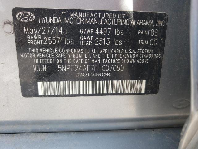 Photo 10 from auction – 2015 HYUNDAI SONATA SE with VIN 5NPE24AF7FH007050