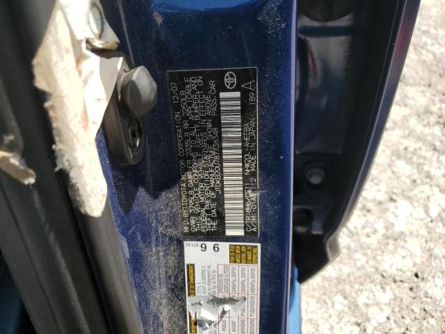 Photo 10 from auction – 2008 TOYOTA PRIUS with VIN JTDKB20U787738348