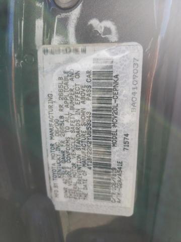 Photo 10 from auction – 2000 TOYOTA CAMRY LE with VIN 4T1BF22K2YU953343