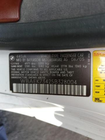 Photo 10 from auction – 2005 BMW 645 CI AUT with VIN WBAEK73425B328004