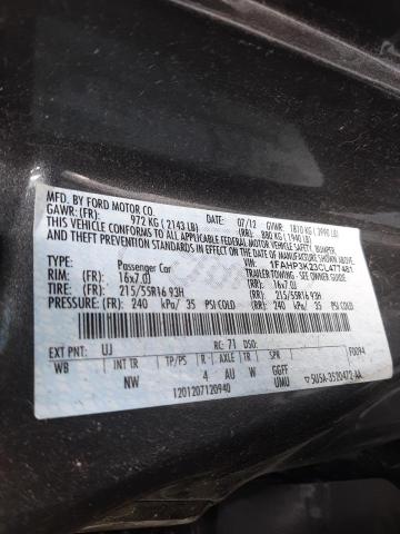 Photo 10 from auction – 2012 FORD FOCUS SE with VIN 1FAHP3K23CL477481