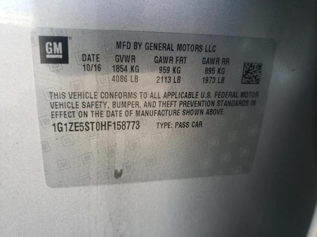 Photo 10 from auction – 2017 CHEVROLET MALIBU LT with VIN 1G1ZE5ST0HF158773