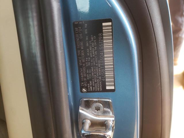 Снимка 10 от търг – 2004 BMW Z4 2.5 с VIN 4USBT33504LS51298
