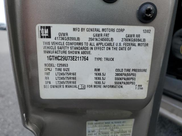 Photo 10 from auction – 2003 GMC SIERRA C25 with VIN 1GTHC29U73E211764