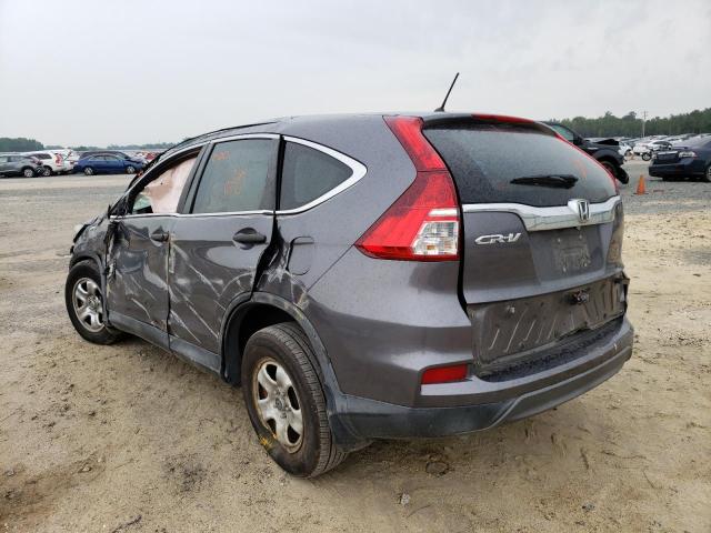 Photo 3 from auction – 2016 HONDA CR-V LX with VIN 2HKRM3H32GH543892