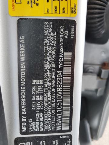 Photo 10 from auction – 2013 BMW X1 XDRIVE2 with VIN WBAVL1C51DVR82394